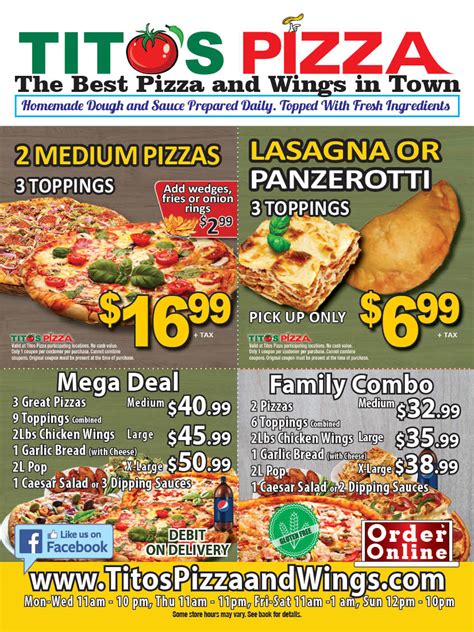 tatos pizza|Tatos Pizzas Menu